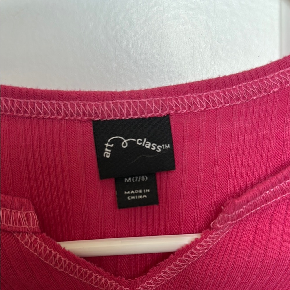 Pink Ribbed Top - Picture 2 of 3